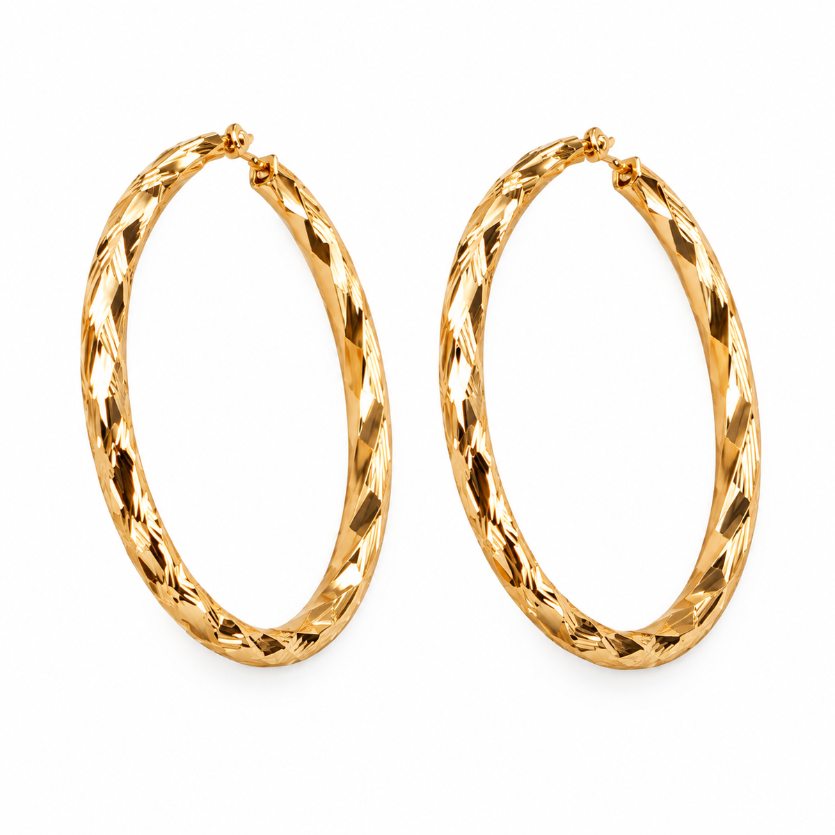 Sunlace- Metallic Hoop Earrings