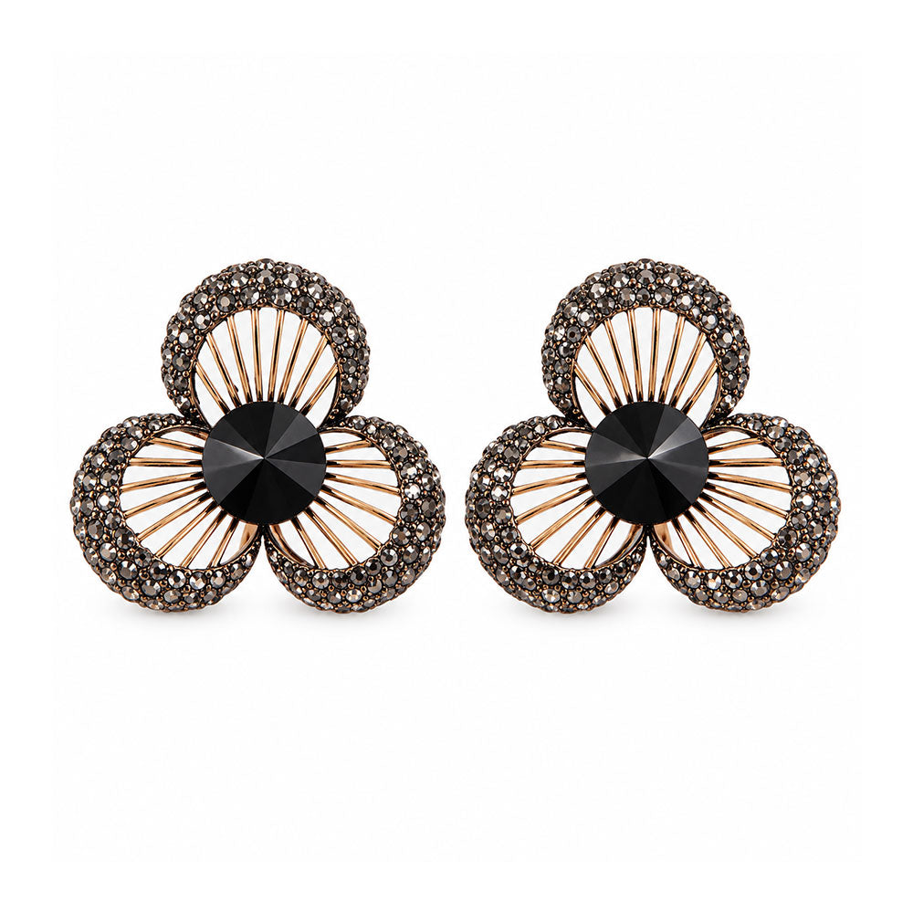 Lily Gleam- Stone studded stud earrings