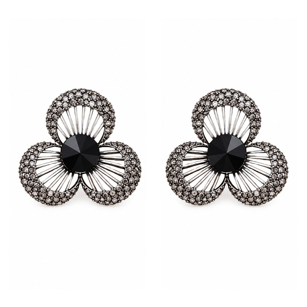Lily Gleam- Stone studded stud earrings