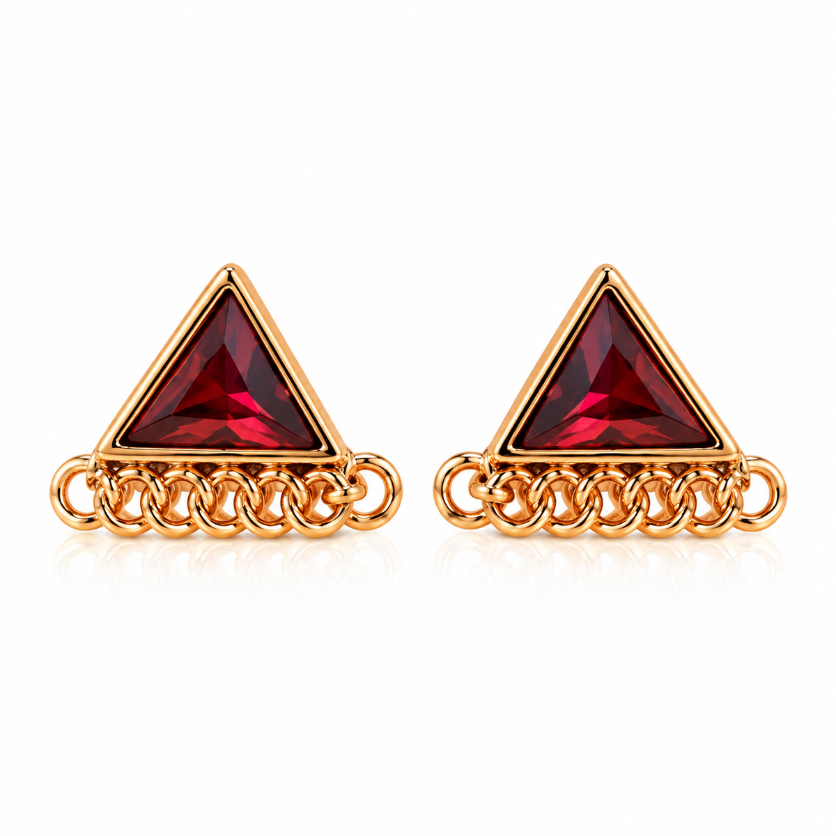 Ethereal Prism- Triangular Designer stud Earrings