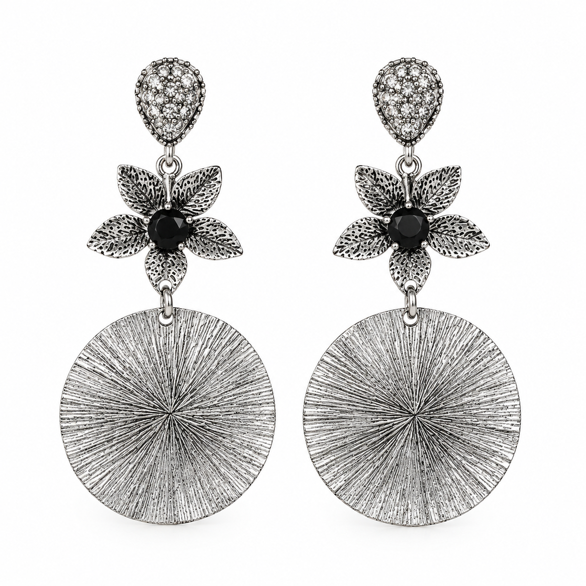 Shimmer Line- Metallic Dangler Earrings