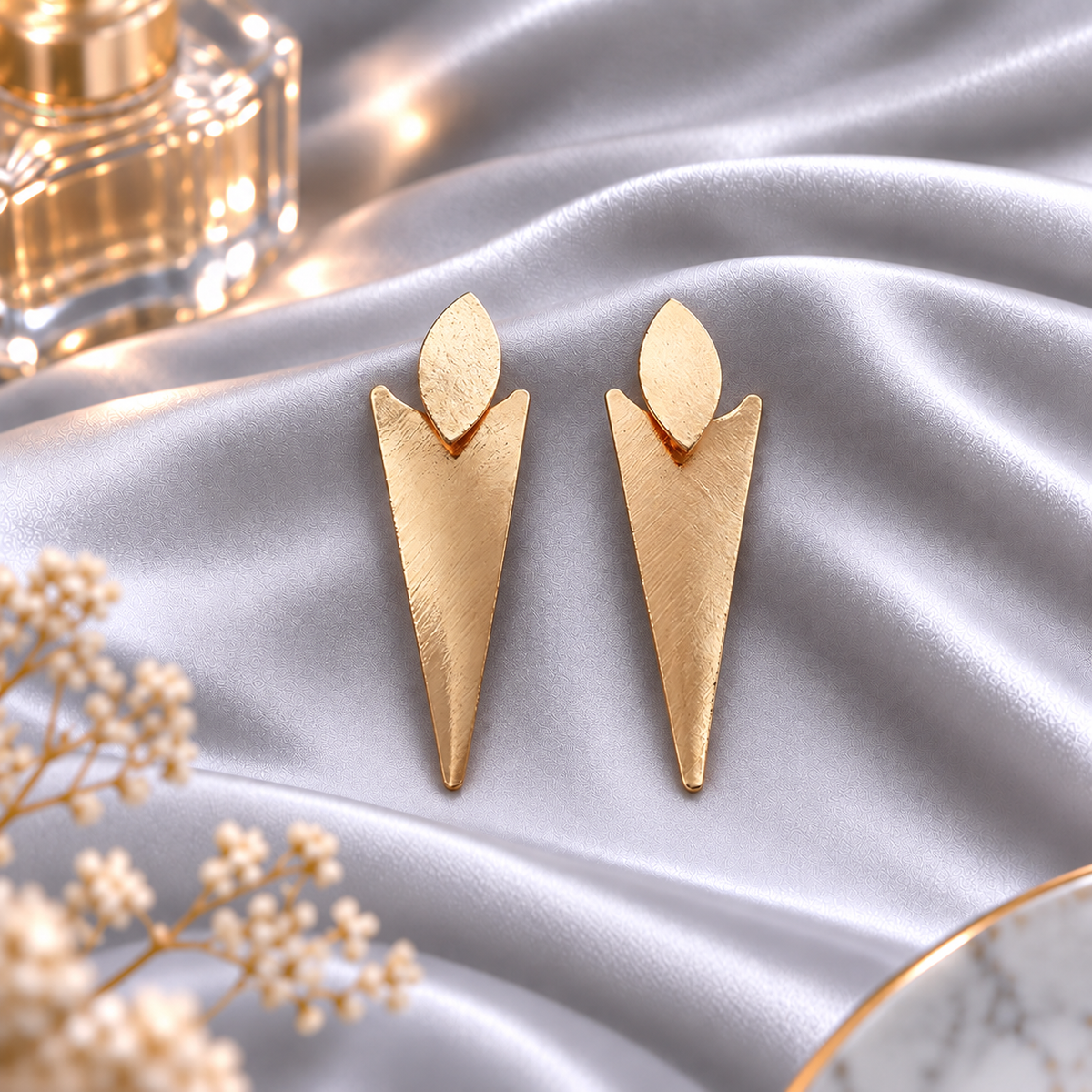 Dune Flow- Metallic Dangler Earrings