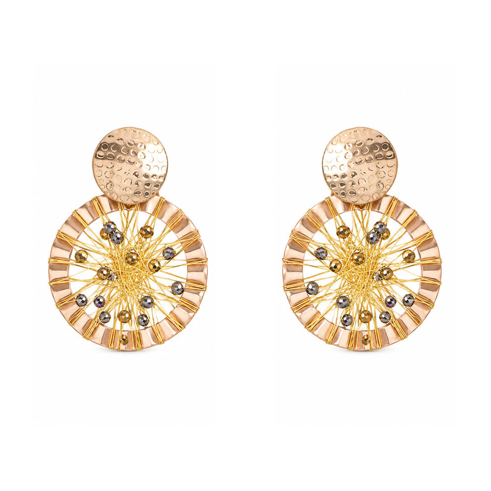 Weaved beauty- Threaded dangler earrings