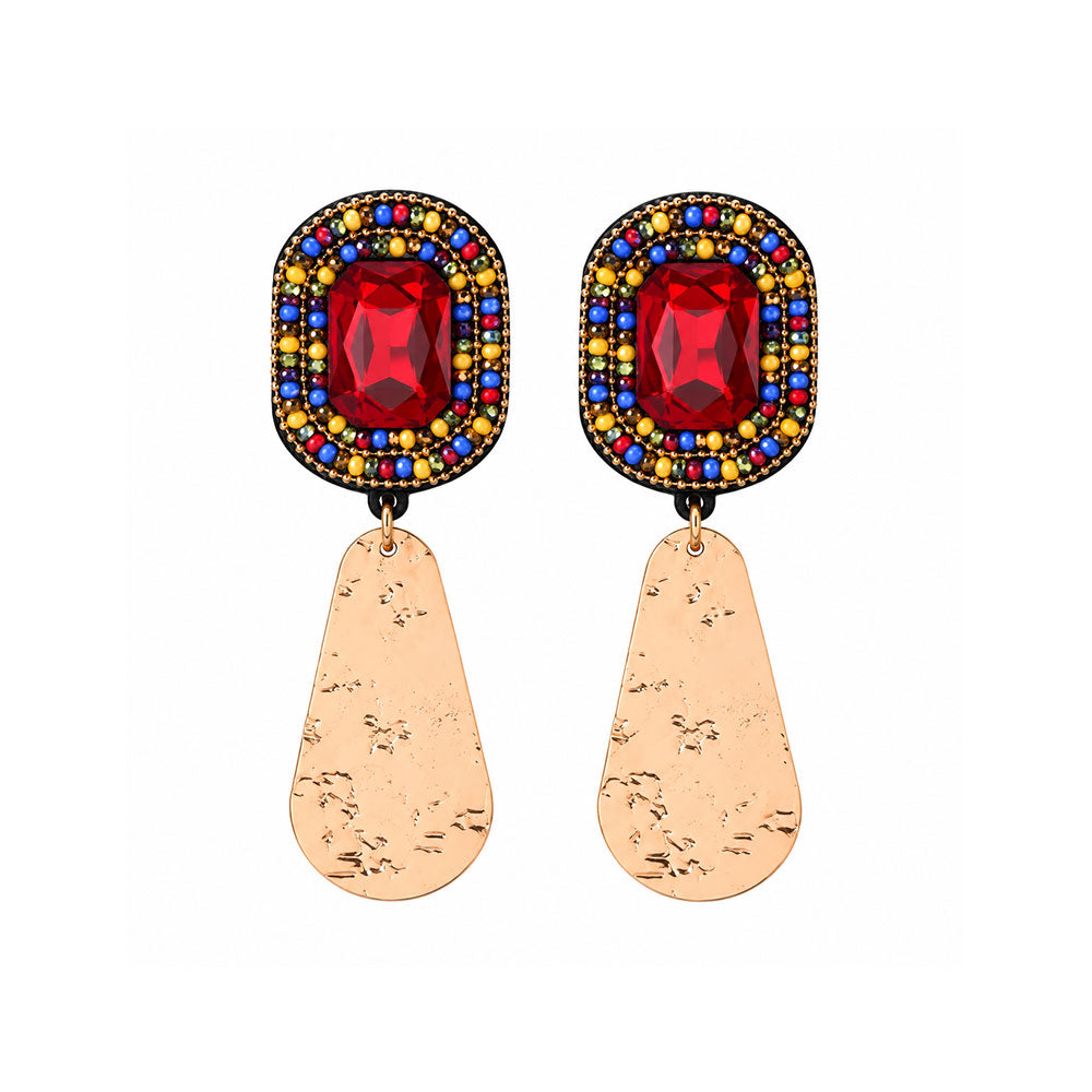 Dream Weave- Stone studded dangler earrings