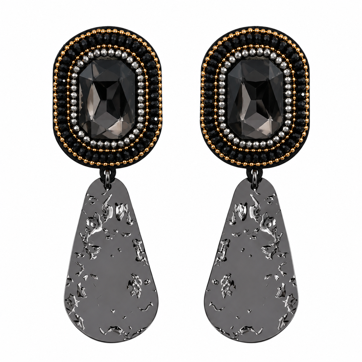 Dream Weave- Stone studded dangler earrings