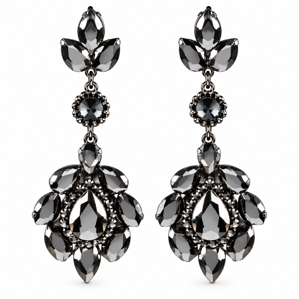 Lume Thread- Stone studded dangler earrings