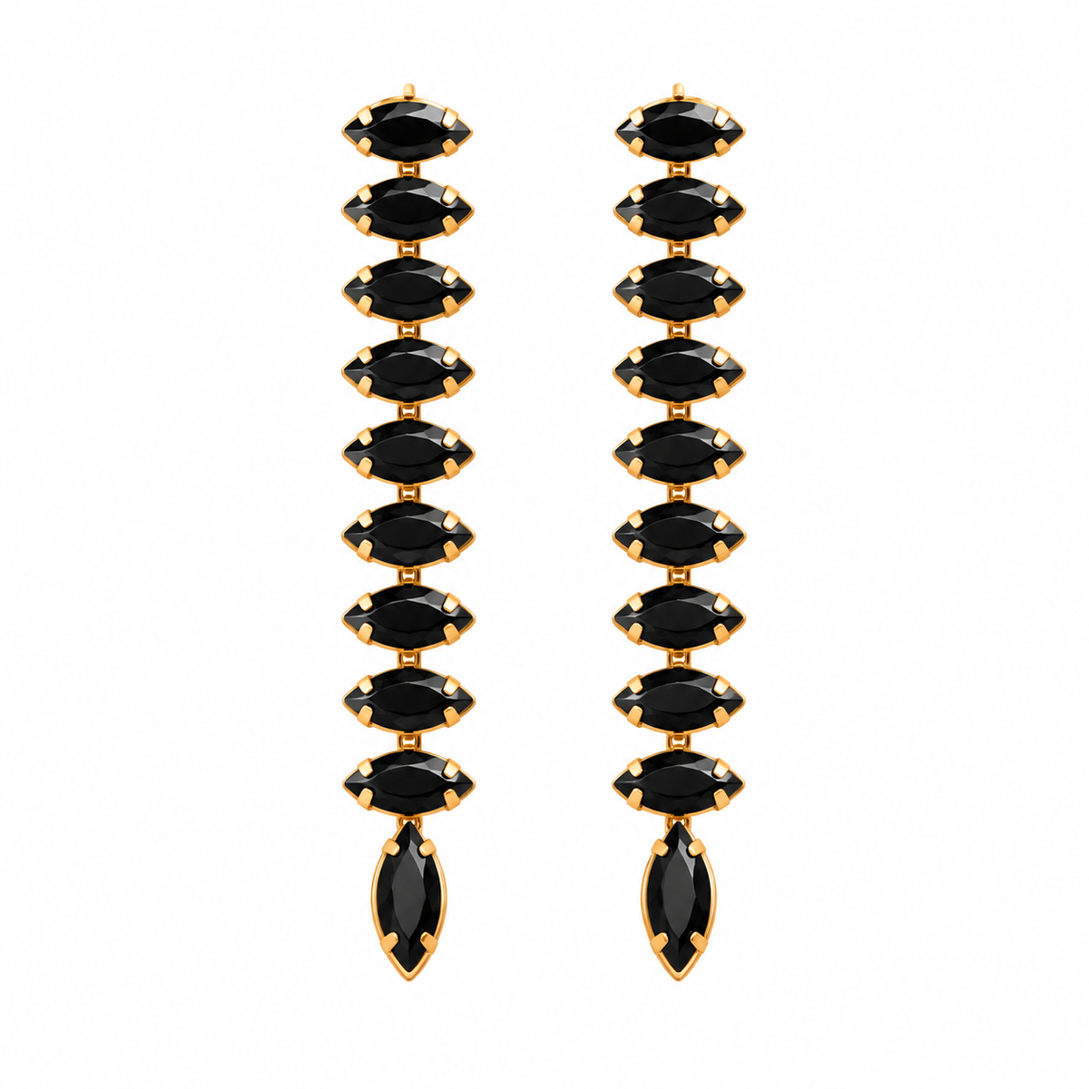 Moonchild Thread- Stone studded dangler earrings