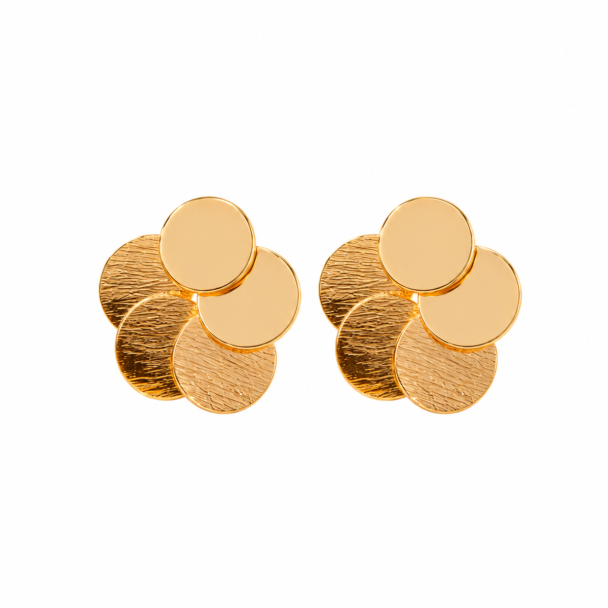 Lustre Dot- Stone studded stud earrings