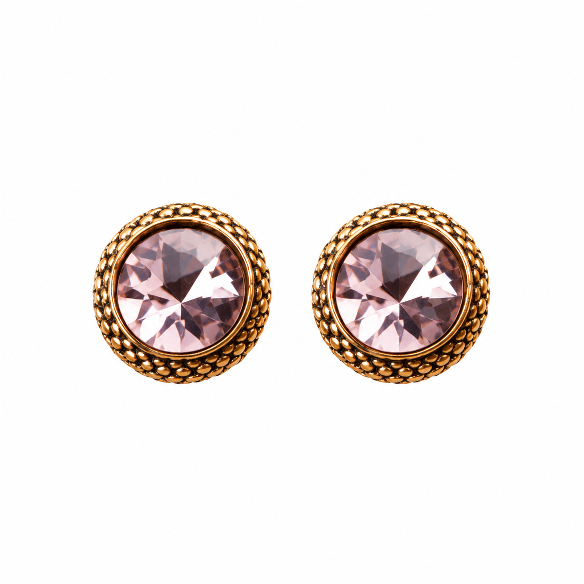 Solar Dot- Stone studded stud earrings