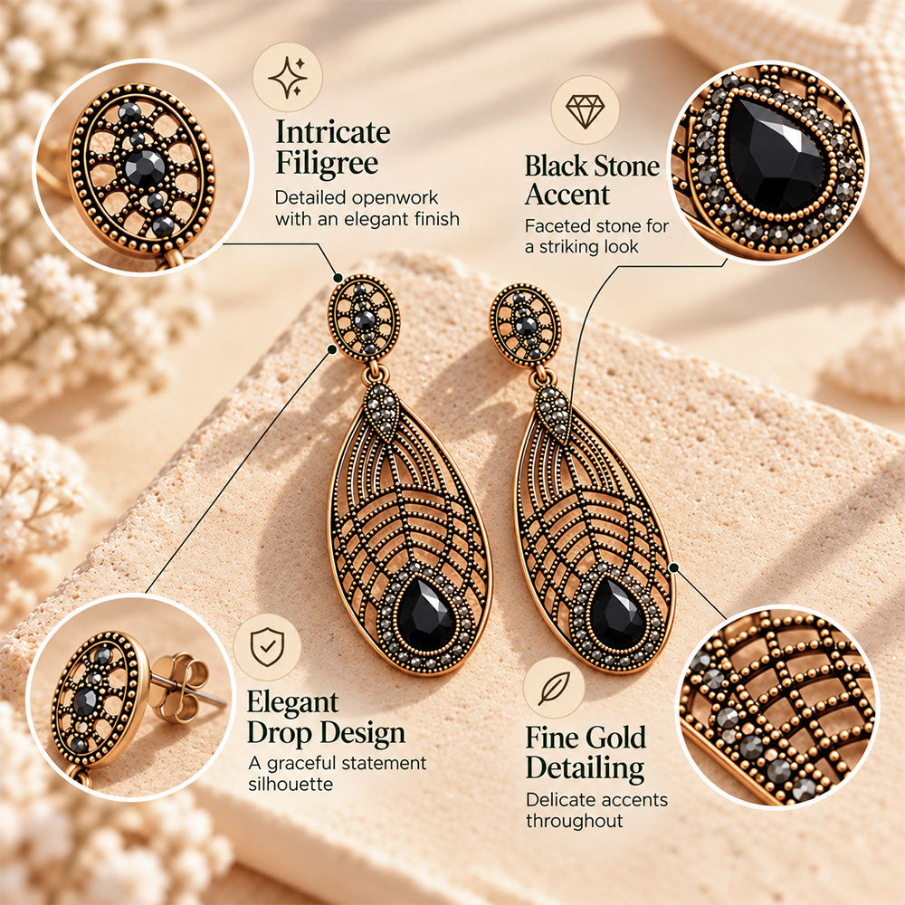 Coral Circle- Stone studded dangler earrings