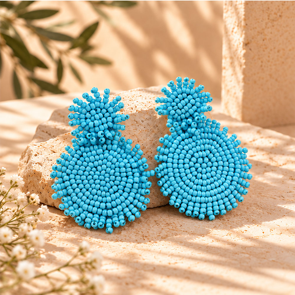 Beauty and the beads- Beaded Dangler Earrings.