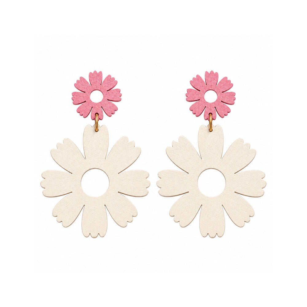 Floral Bloom- Flower dangler earrings