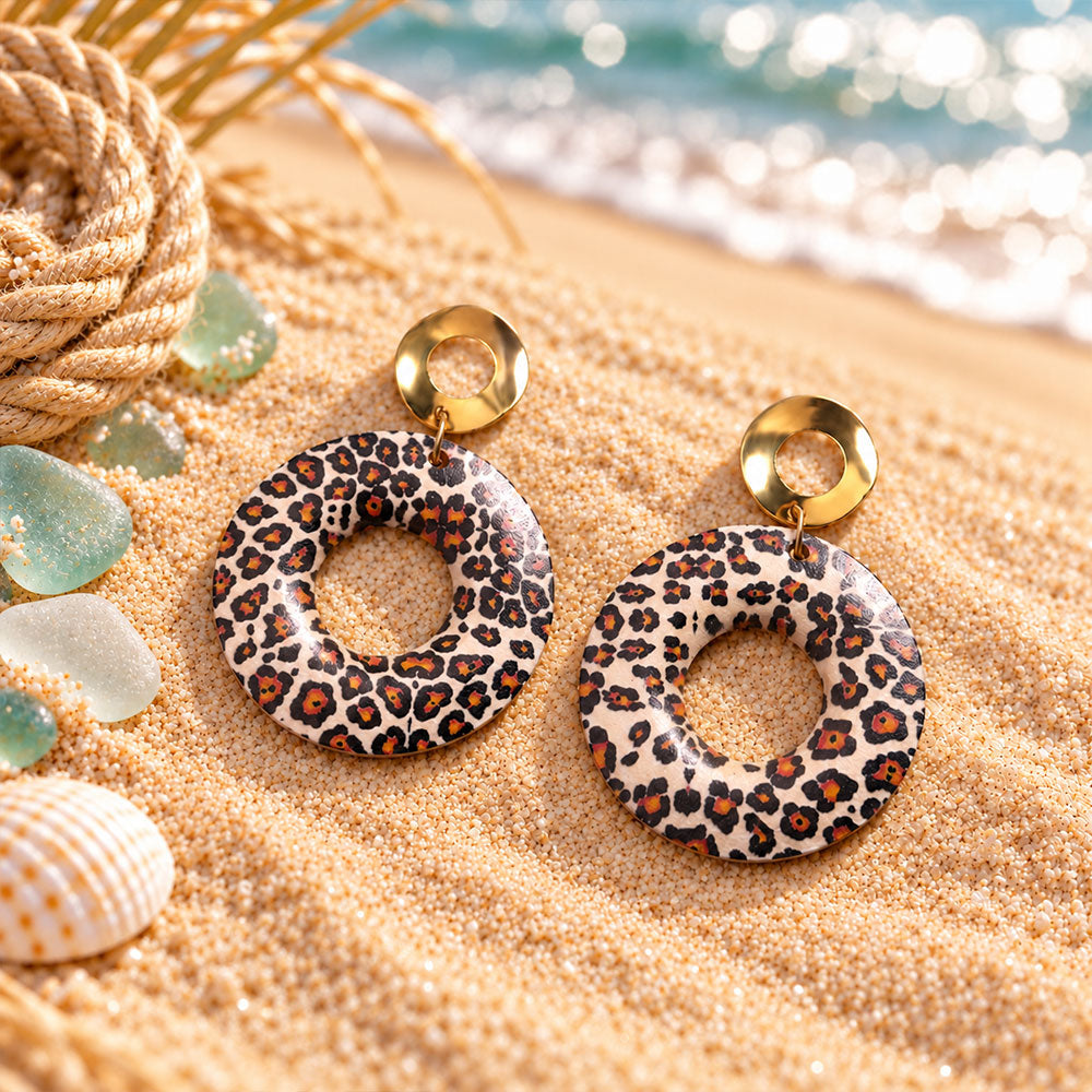 Pattern Princess- Animal printed dangler earrings