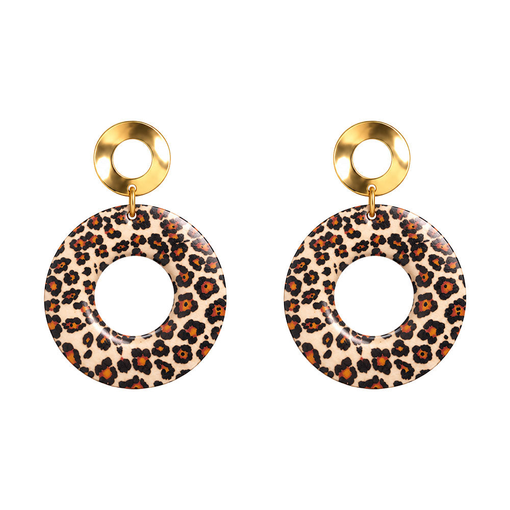 Pattern Princess- Animal printed dangler earrings