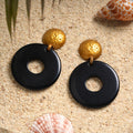Blush Line- Stylish hoop dangler earrings