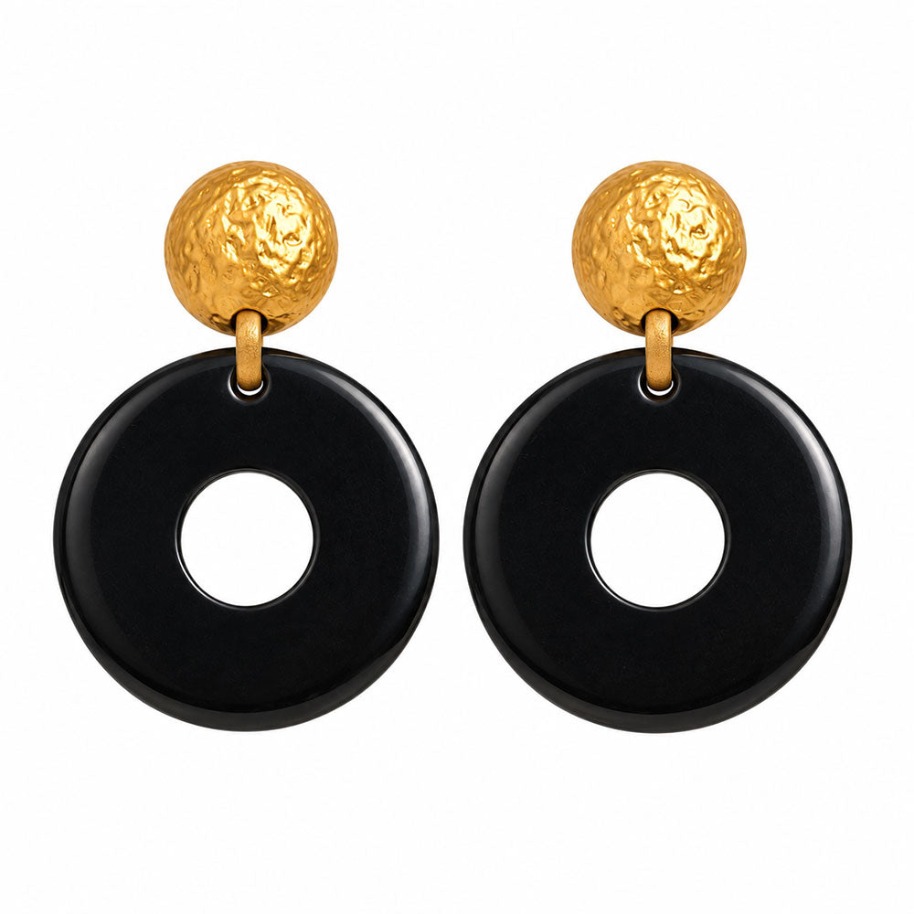 Blush Line- Stylish hoop dangler earrings