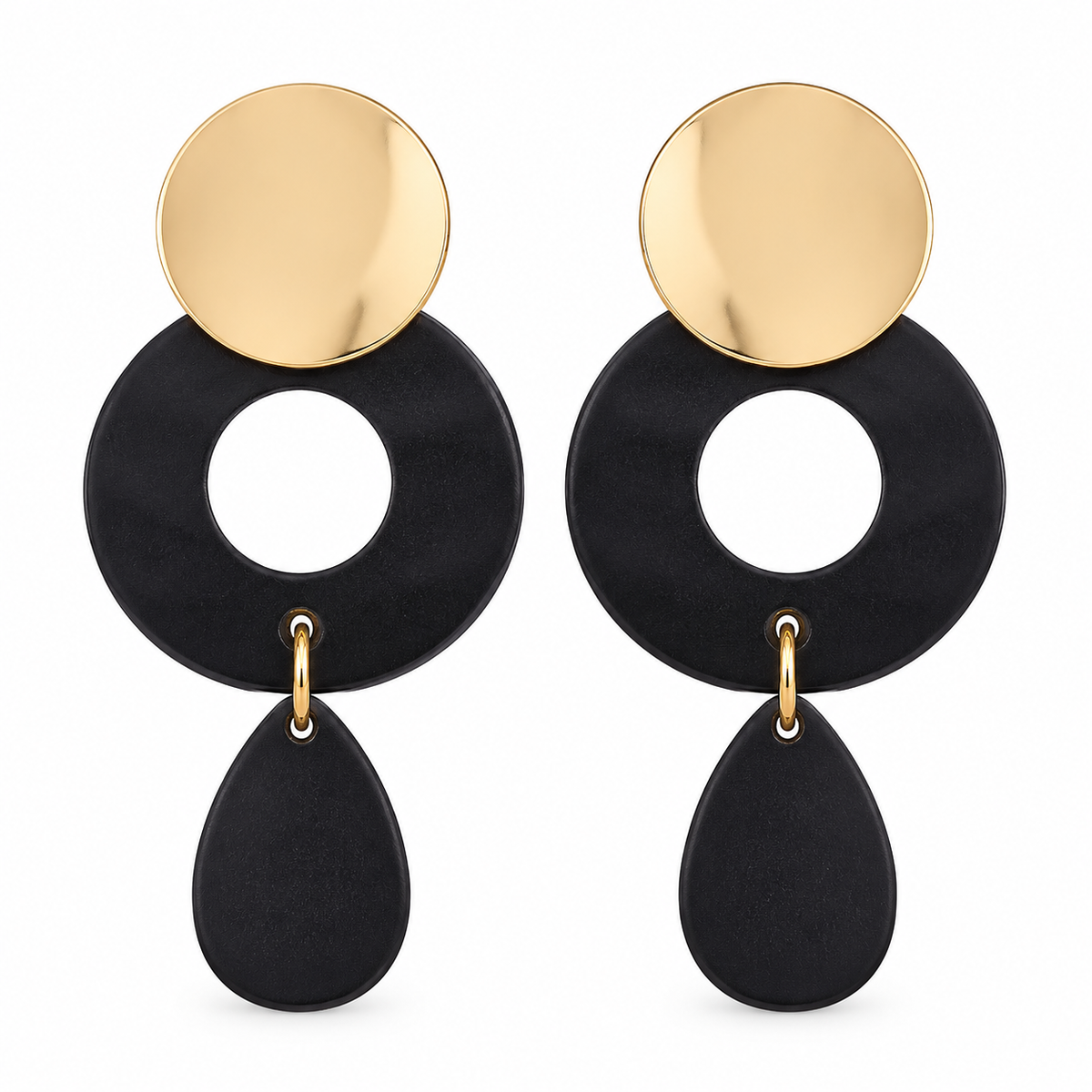 Sculpted Calm- Marble texture Dangler earrings