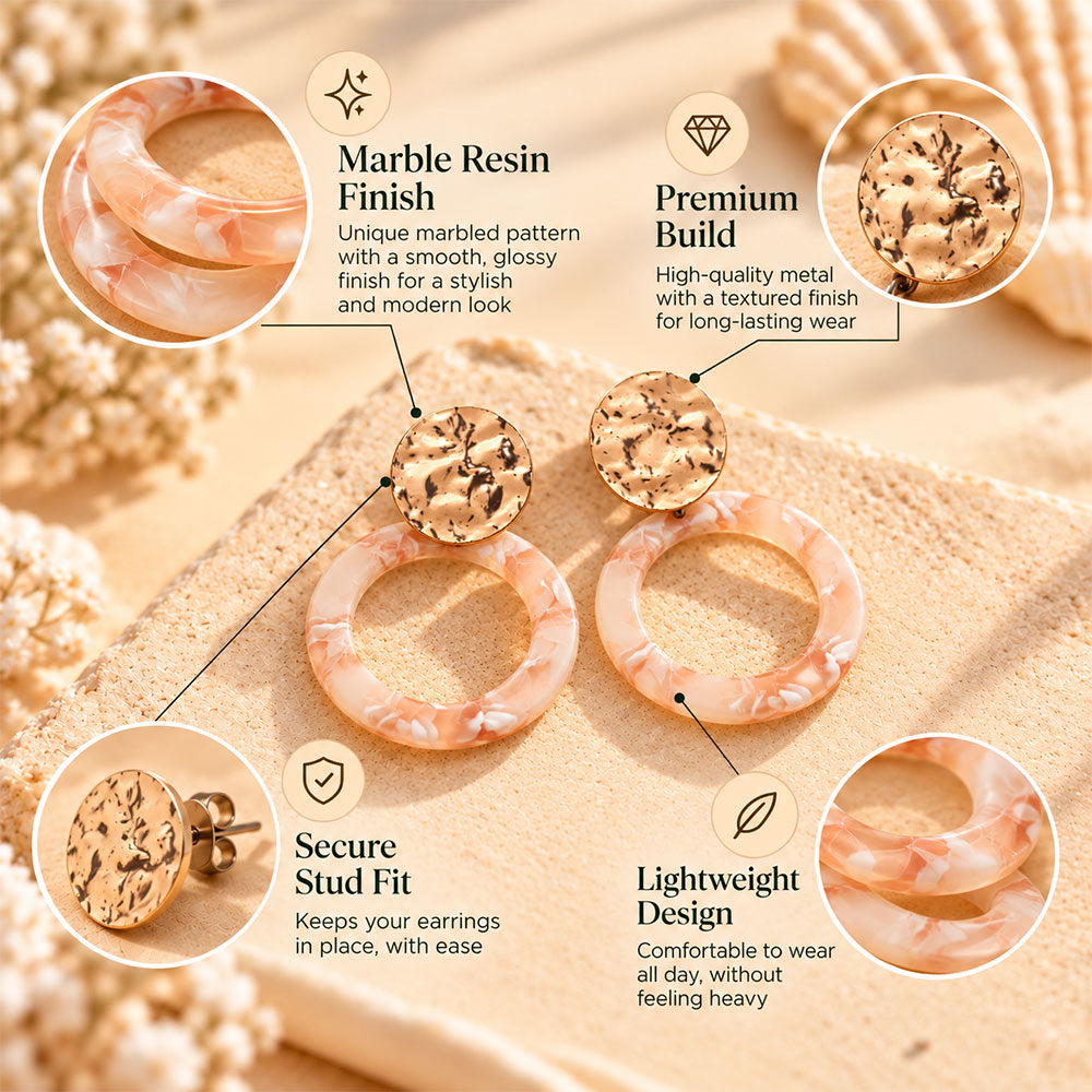 Golden Mold- Dangler earrings