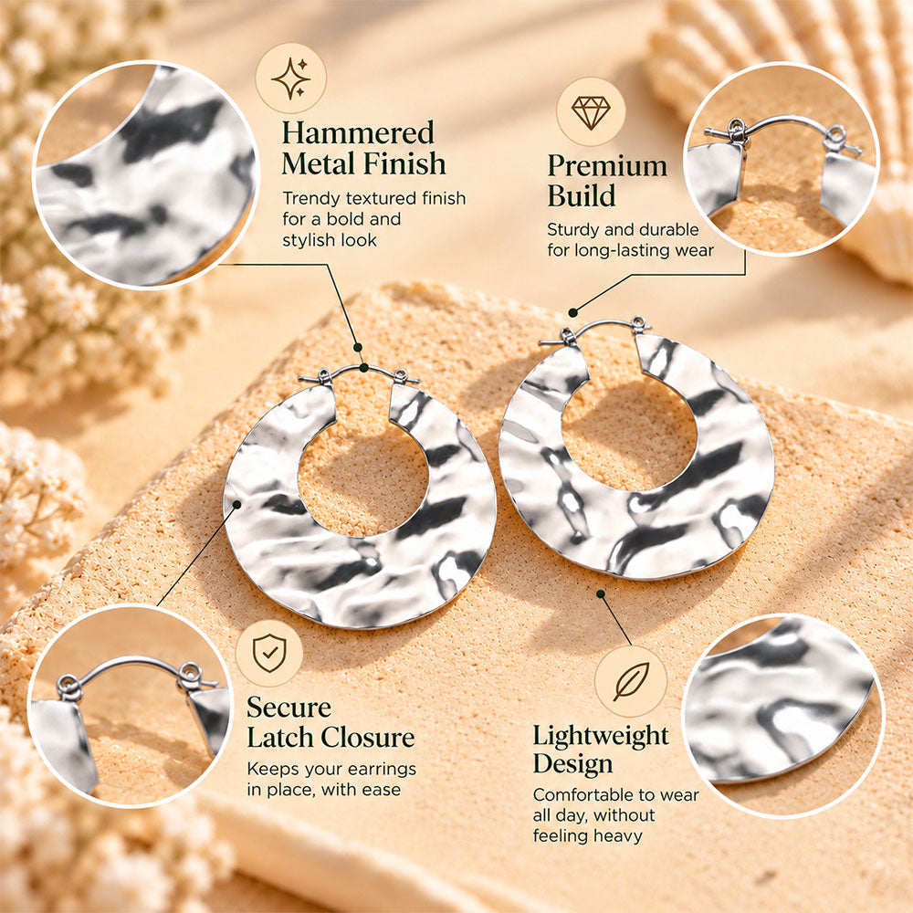 Camo-Cute- Circular shaped dangler earrings