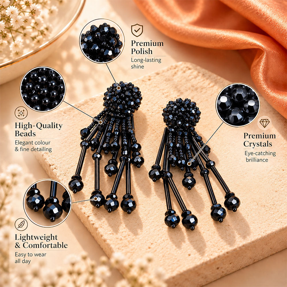 Disco Dazzle- Sparkly stone studded Dangler earrings