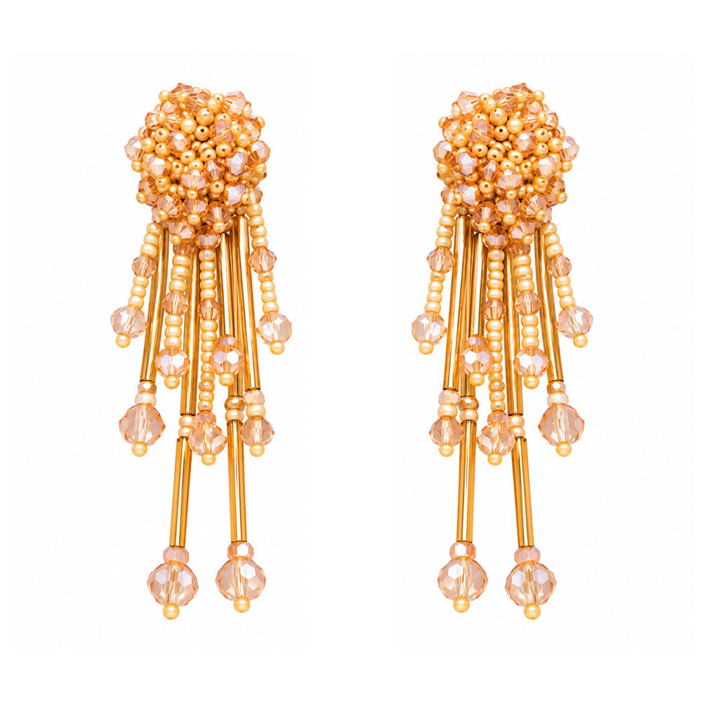 Disco Dazzle- Sparkly stone studded Dangler earrings