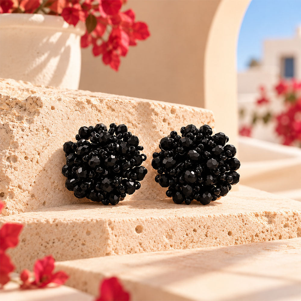 Mood Drop- Stone studded stud earrings