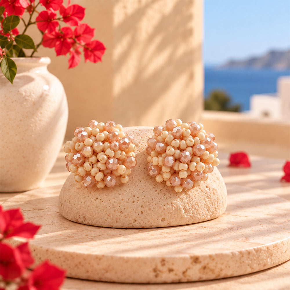 Mood Drop- Stone studded stud earrings
