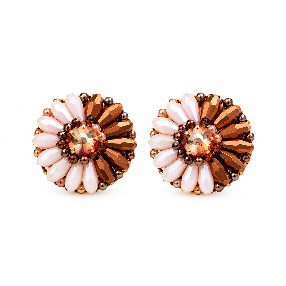 Bright Beauty- Stone studded stud earrings