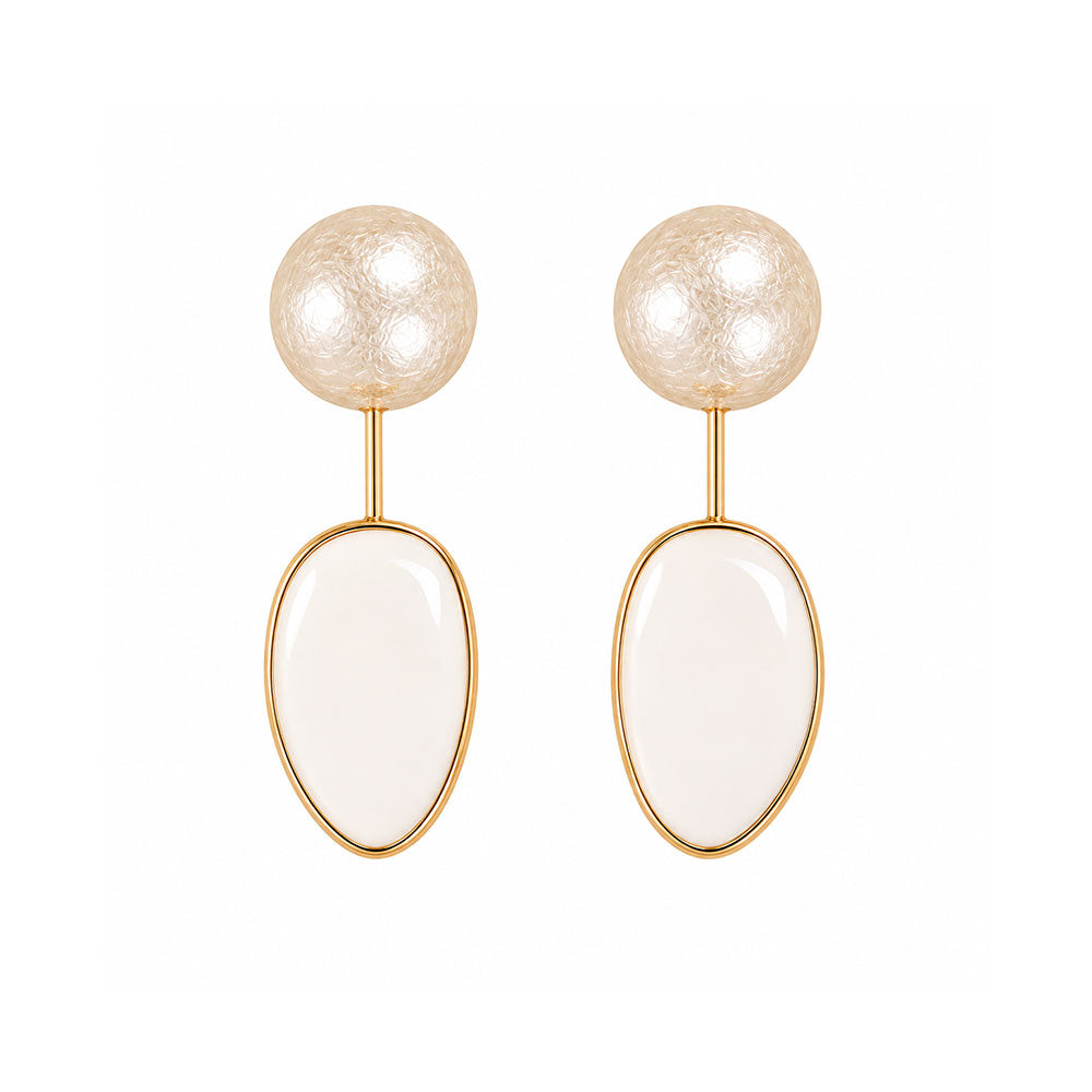 Moon Mystery- Sleek dangler earrings