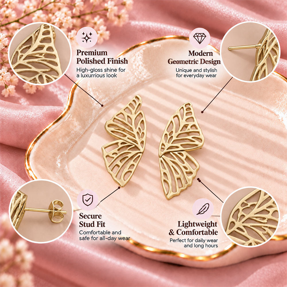 Butter-flutter- Stud earrings