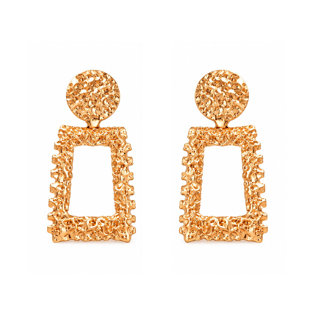 Golden Hues- Metallic golden dangler earrings