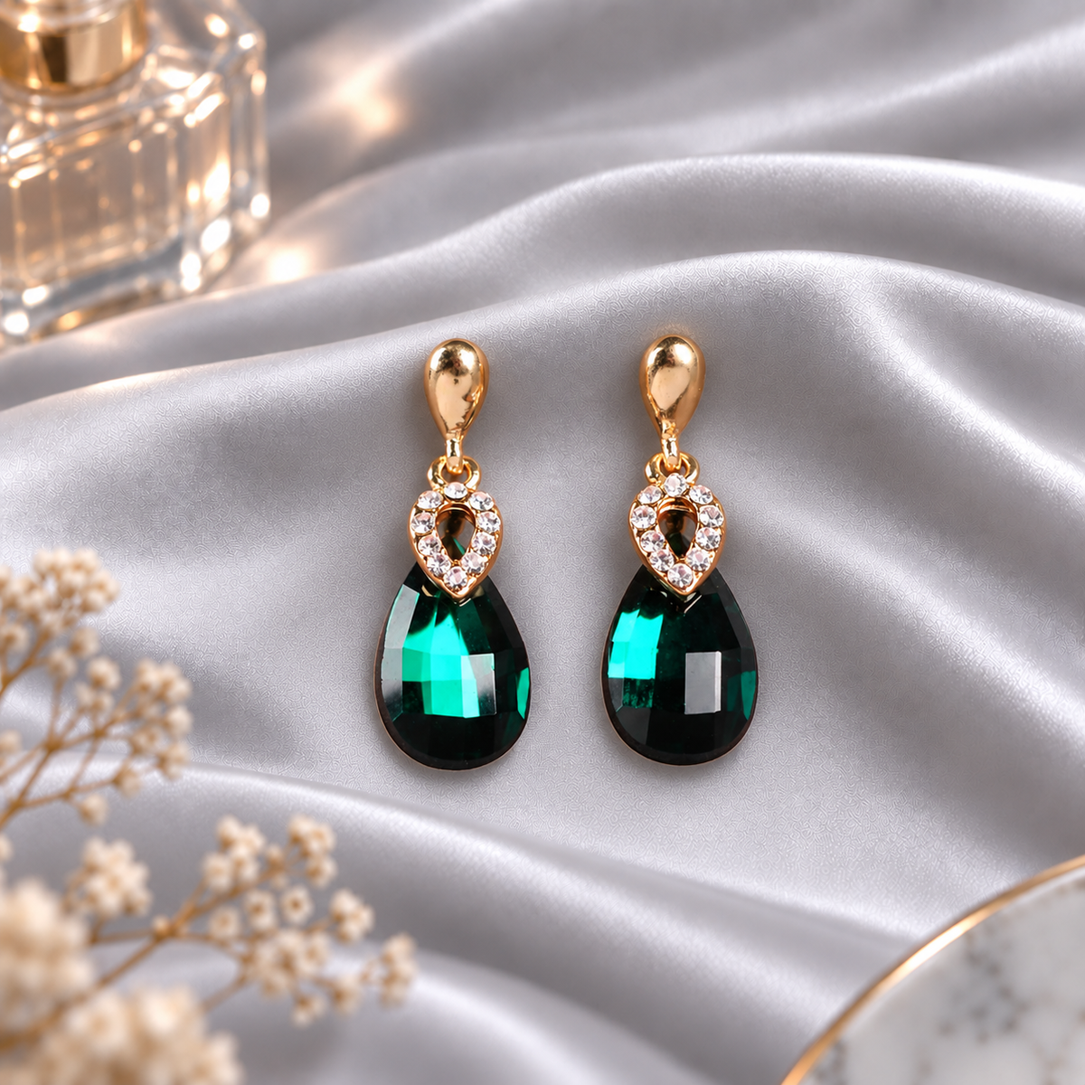 Dazzeling Diva- Stone Studded dangler earrings