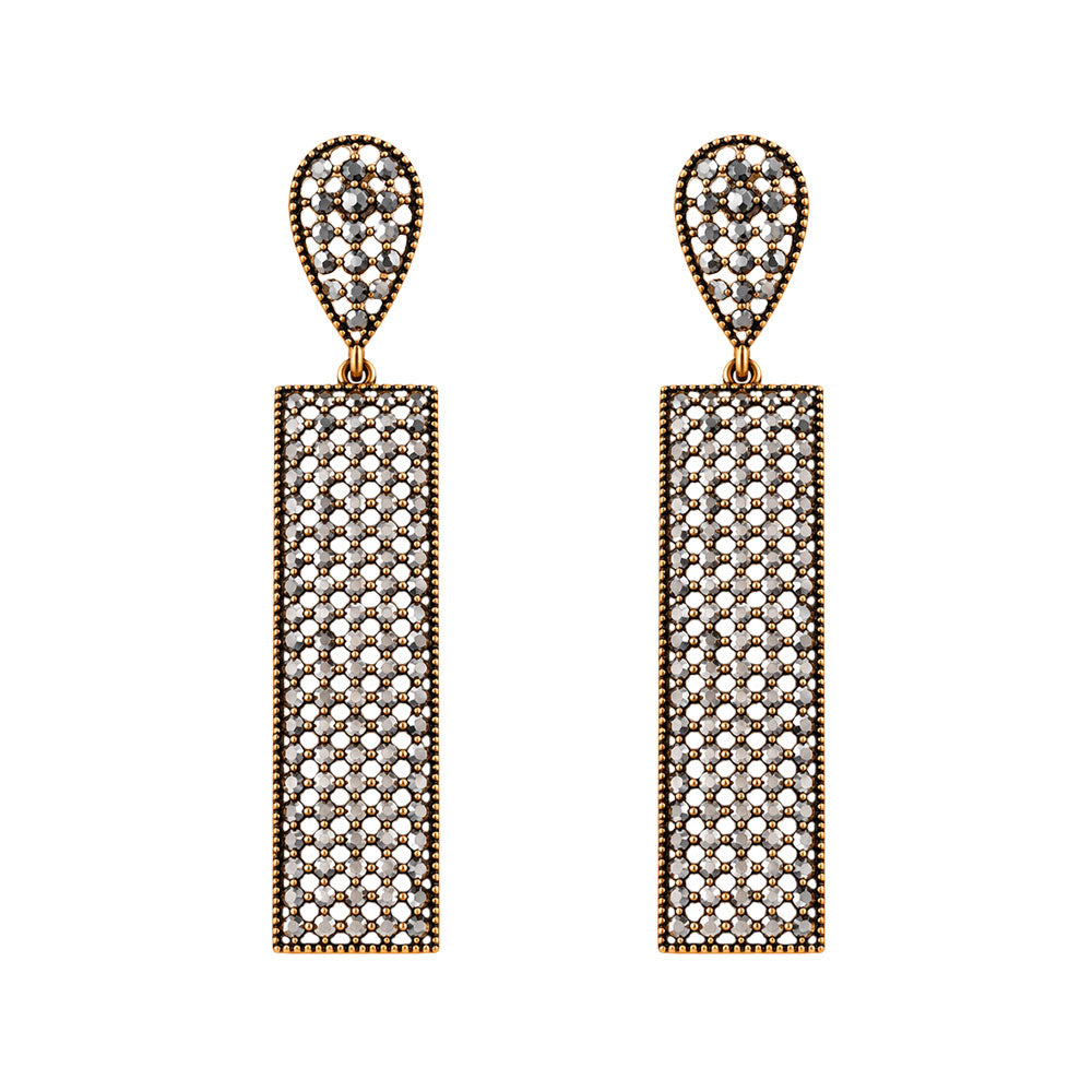 Eternal Glow- Stone studded dangler earrings