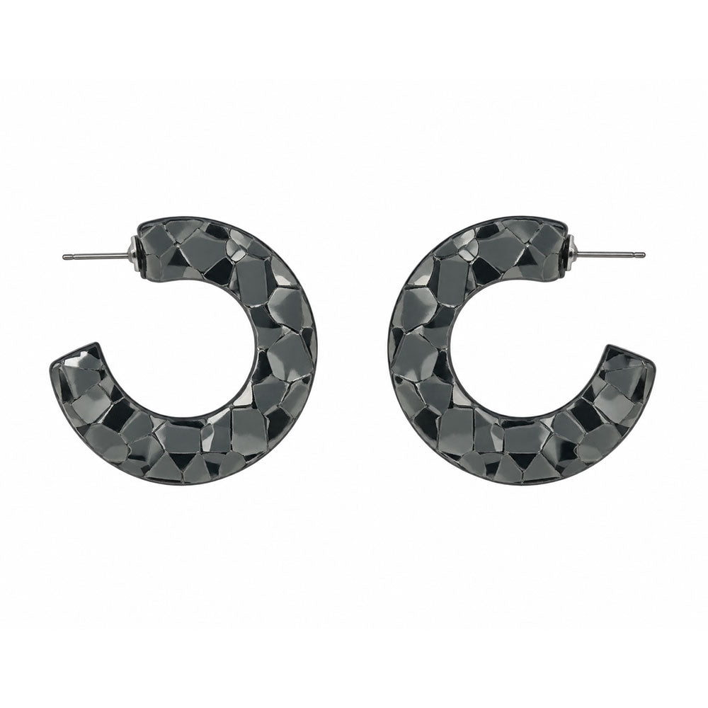 Bare Marble- Marble textured stud earrings