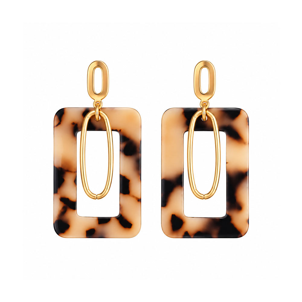 Soft Stone- Marble textured Dangler earrings