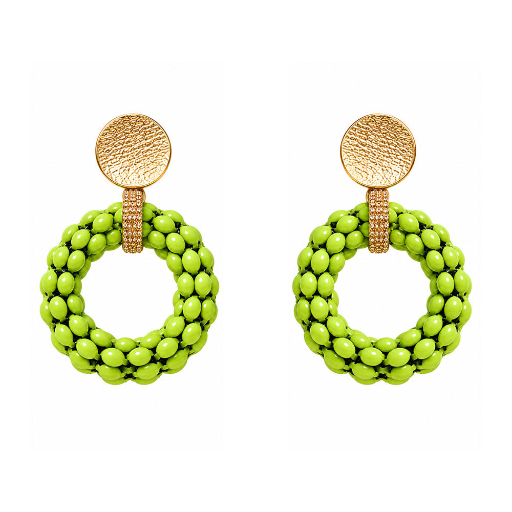 Radiant Blossom- Textured Dangler Earrings