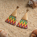 Tropical Bloom- Colorful dangler earrings