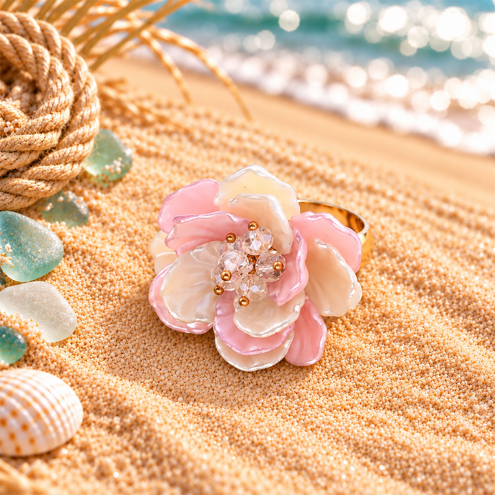 Pure Gleam- Flower shaped ring