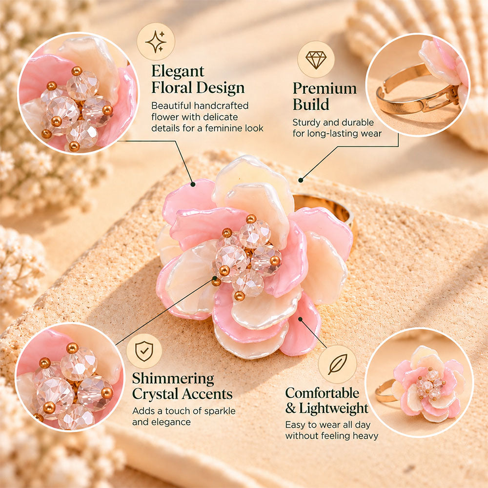 Pure Gleam- Flower shaped ring
