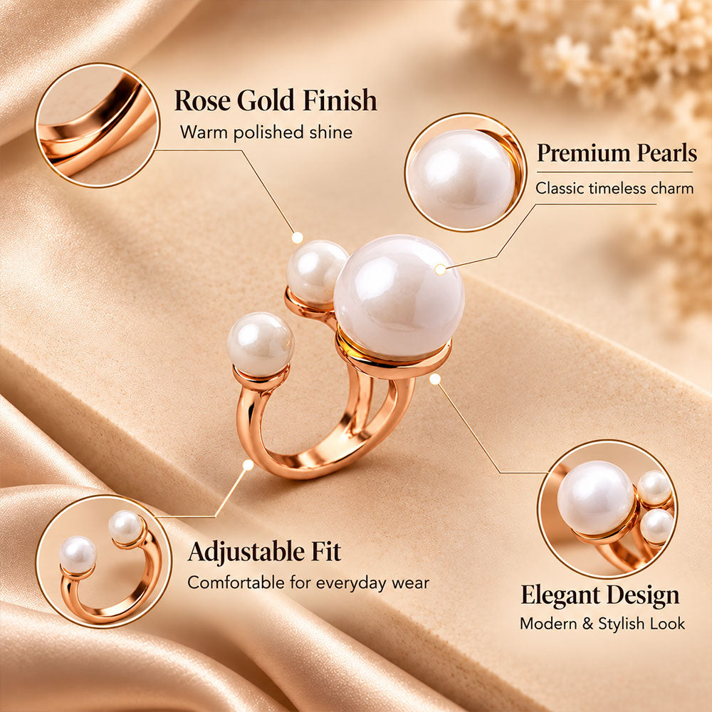 Gilded Glow- Shiny Metal Ring