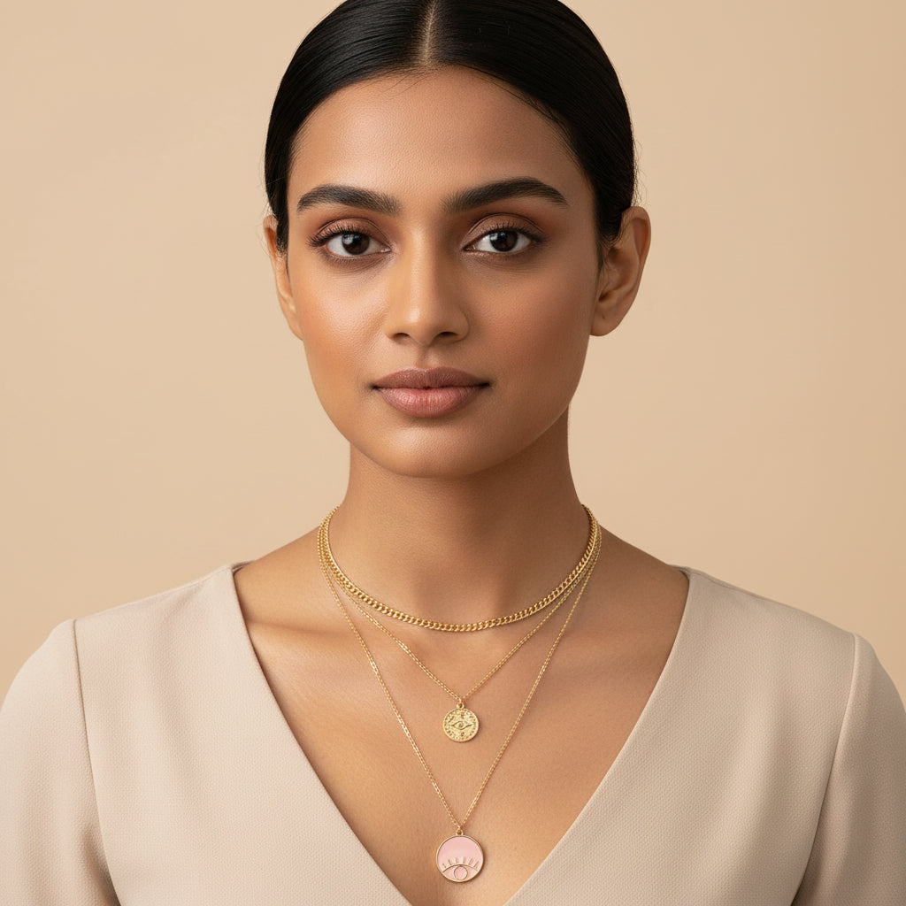 Willow Chain- golden  layered necklace
