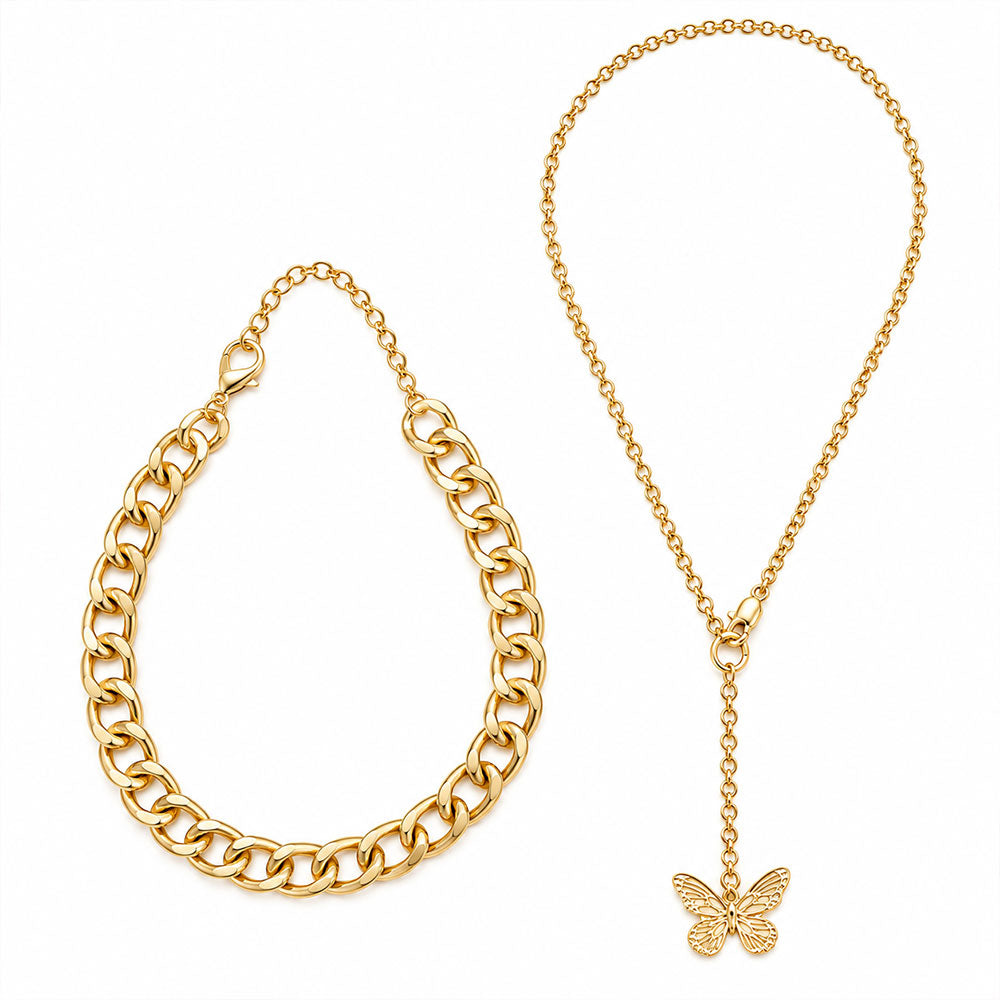 Forest Gleam- golden  layered necklace