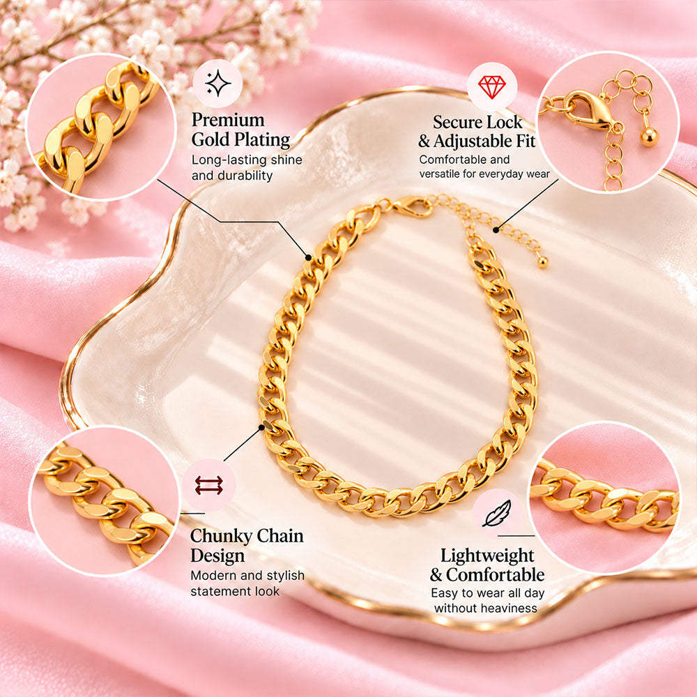 Golden Horizon- golden  layered necklace