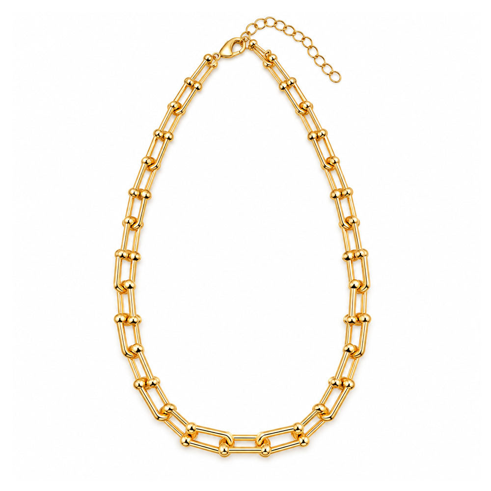 Ocean Beam- golden  layered necklace
