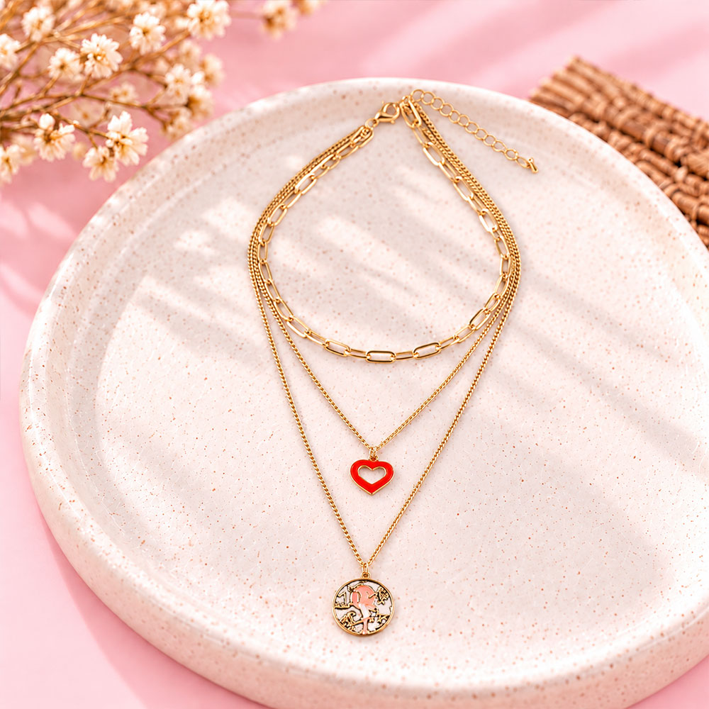 Nature’s Line- golden  layered necklace