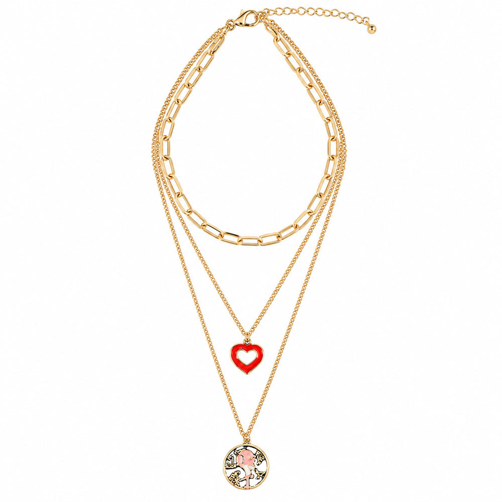 Nature’s Line- golden  layered necklace