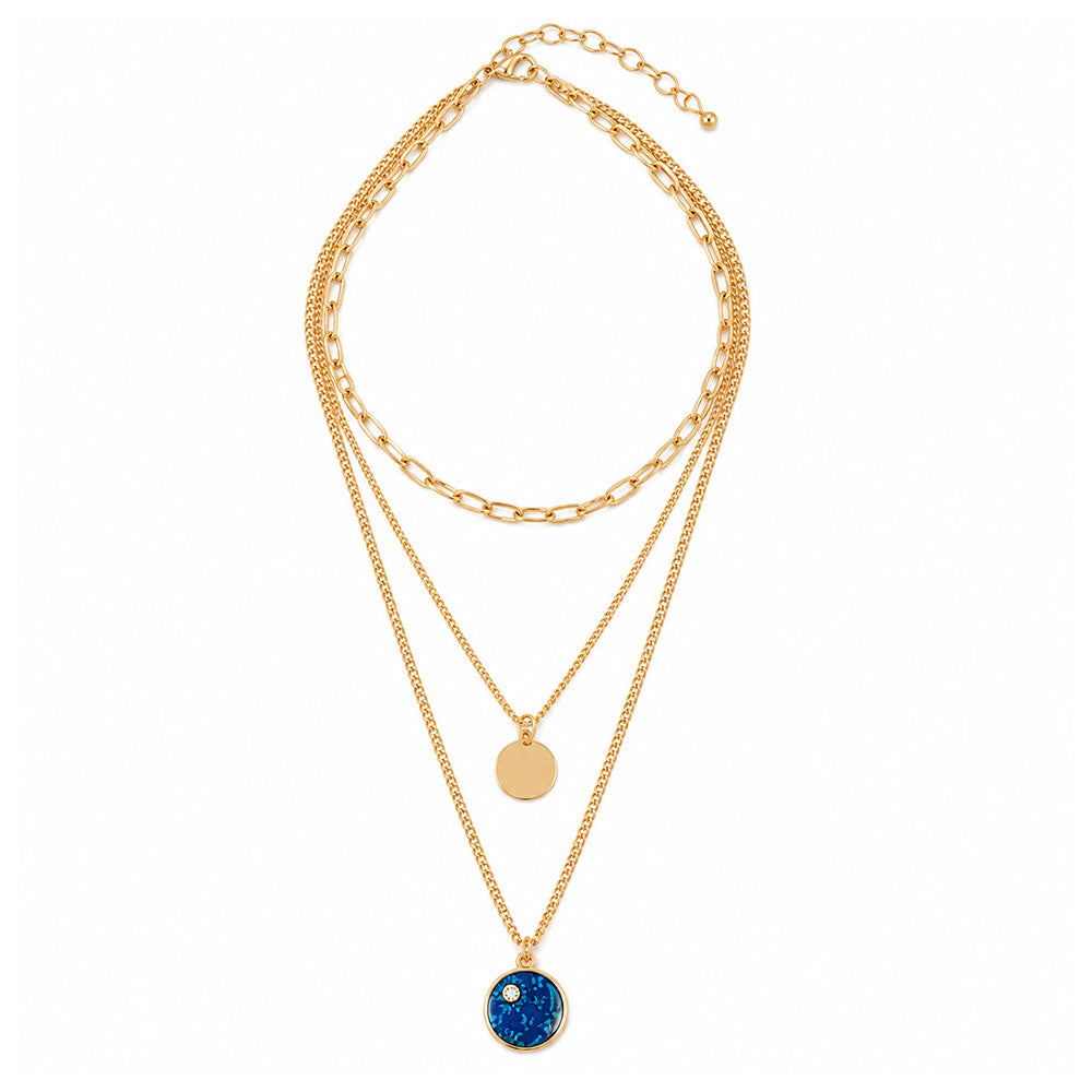 Golden Hour- golden  layered necklace