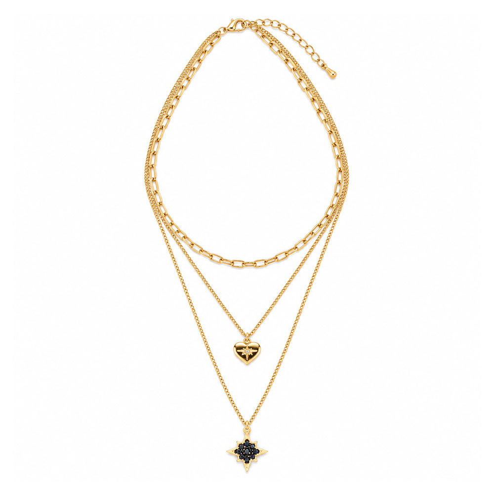 Eternal Light- golden  layered necklace