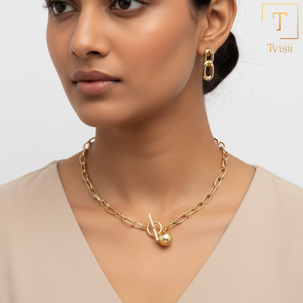 Gilded Dawn- golden  layered necklace