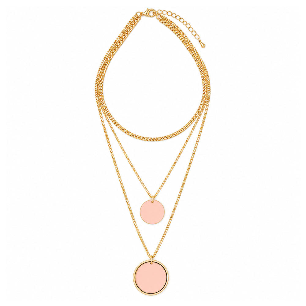 Soft Radiance- golden  layered necklace